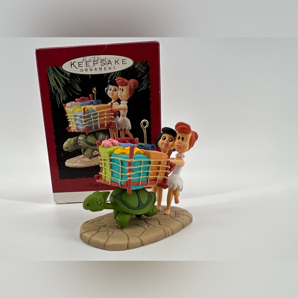 Hallmark Keepsake Ornament 1995 Betty and Wilma from the Flintstones